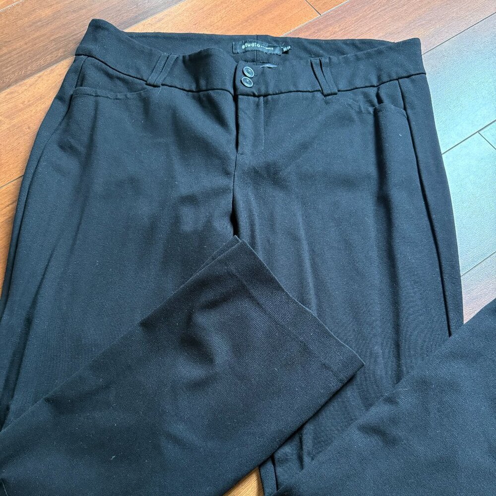 Studio by Torrid Trouser Bootcut Ponte Pant Deep Black Size 20S - Picture 2 of 9